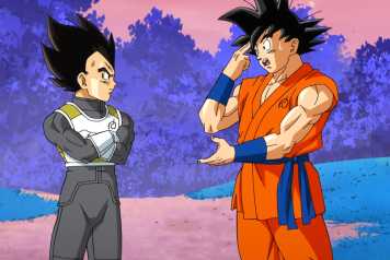 Goku: Come on, Vegeta. Don't be shy. Just hold my hand. I know you want to.